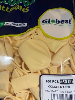 Balões Latex Globest Cores Marfil 30cm c/100