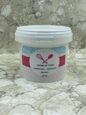 Creme de Cobertura de Chocolate Branco 300 gr