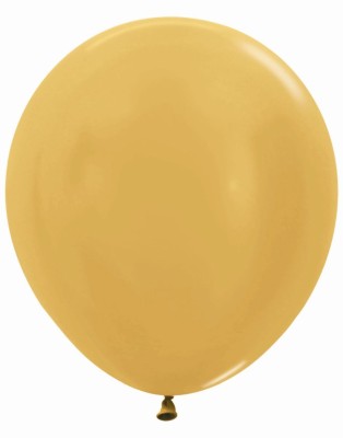 Balões Latex Ouro Metal 45cm c/15 Sempertex