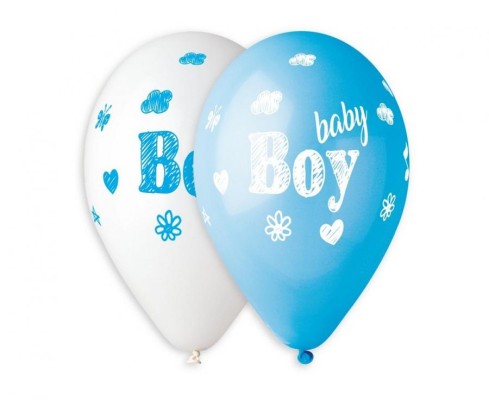 Balões Latex Gemar Baby Boy 13” c/5