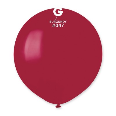 Balões Latex #047 Burgundy 19'' Gemar c/50