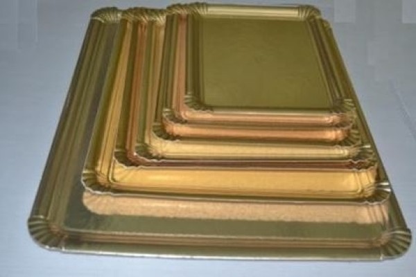 Travessa para bolos Ouro Nº 5E - 22x44 Cm