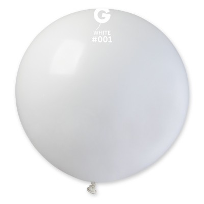 Balão Latex Branco 31'' Gemar c/10