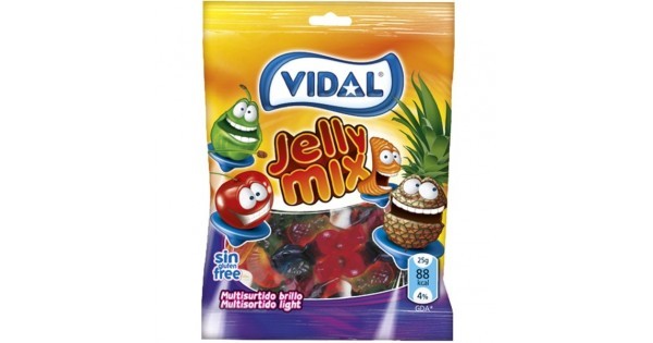 Vidal Saquetas Multisortido Jelly Light 90gr c/14