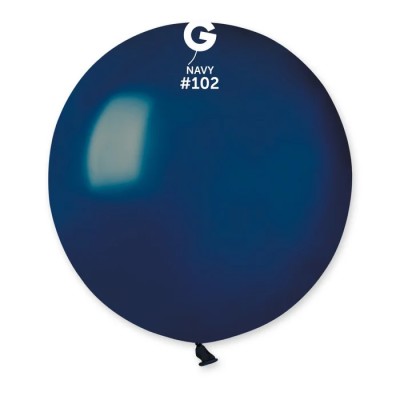 Balões Latex #102 Azul Marinho 19'' Gemar c/25