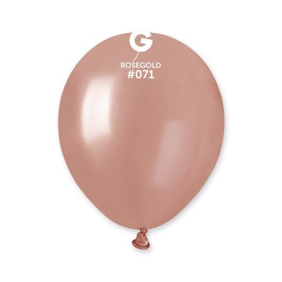 Balões Latex Gemar Rosa Gold 5” c/10