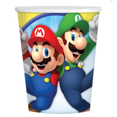 Copos Super Mario 250ml c/8