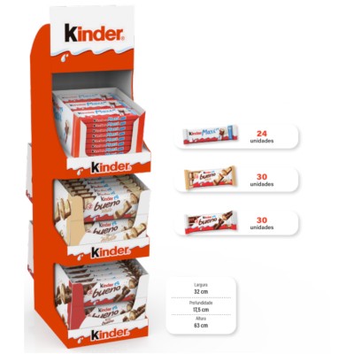 Lote Kinder Top 3 Snacks