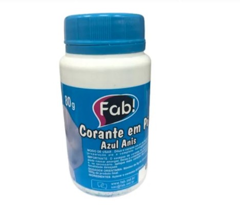 Corante em Pó 80 gr Azul