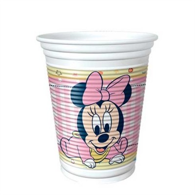 Copos Minnie Bebé 200ml c/8