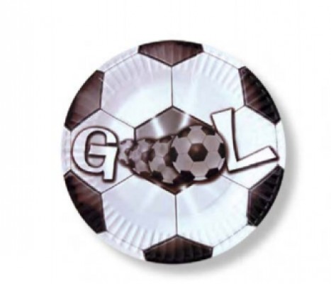 Pratos Futebol 18cm c/8