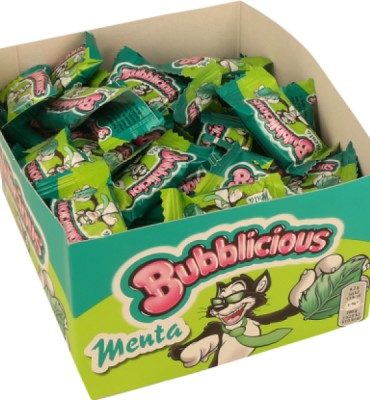 Bubblicious Menta c/100