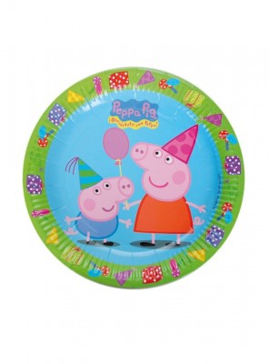 Pratos Peppa Pig 23cm c/8