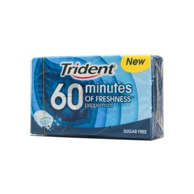 Trident 60 Minutos Peppermint c/16